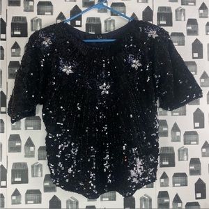 Iris / Vintage / Sequin Blouse